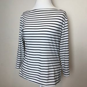 Retro Boatneck striped blouse
